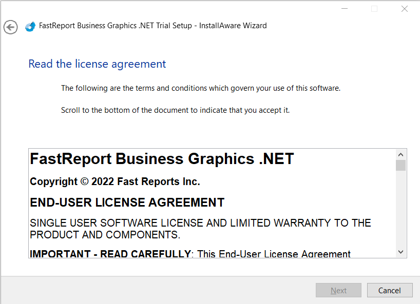 `Установка FastReport Business Graphics`