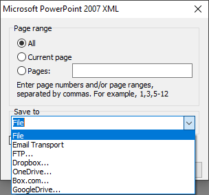 Настройки Microsoft PowerPoint 2007 XML